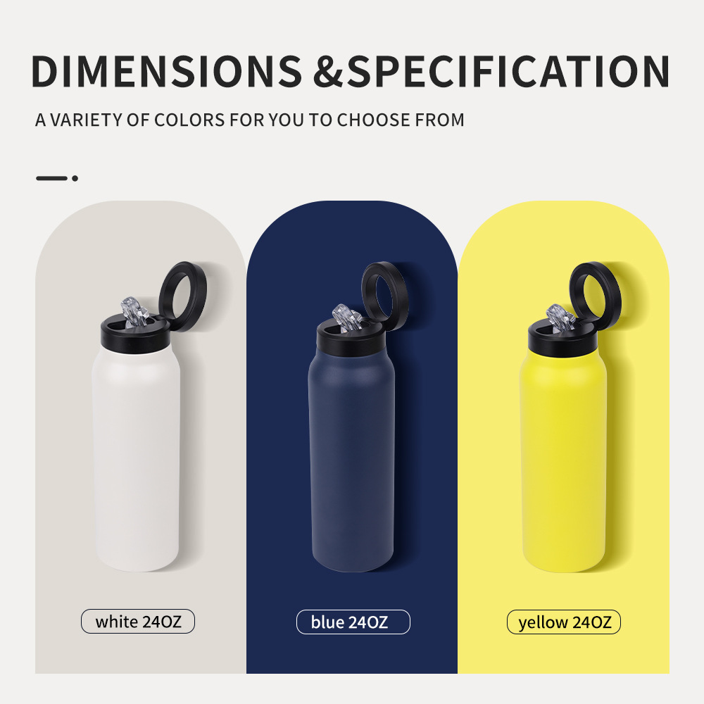 Magnetic Lid Stainless Steel Water Bottle – 750ml Insulated