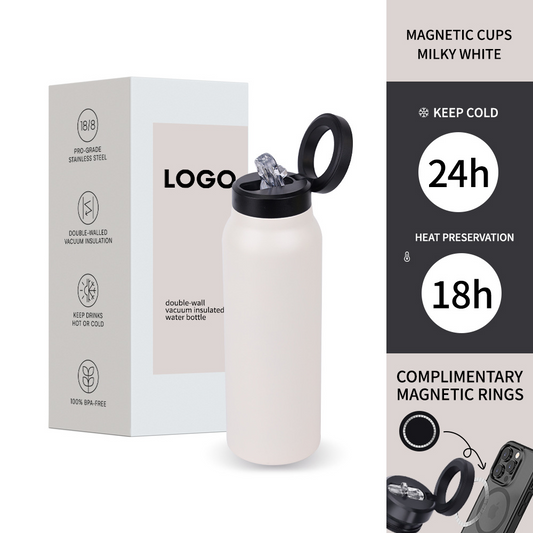 Magnetic Lid Stainless Steel Water Bottle – 750ml Insulated