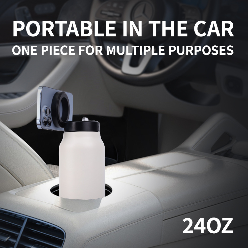 Magnetic Lid Stainless Steel Water Bottle – 750ml Insulated