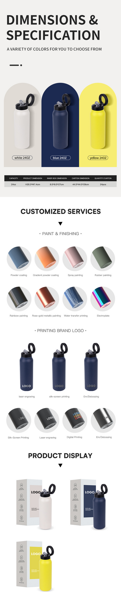 Magnetic Lid Stainless Steel Water Bottle – 750ml Insulated